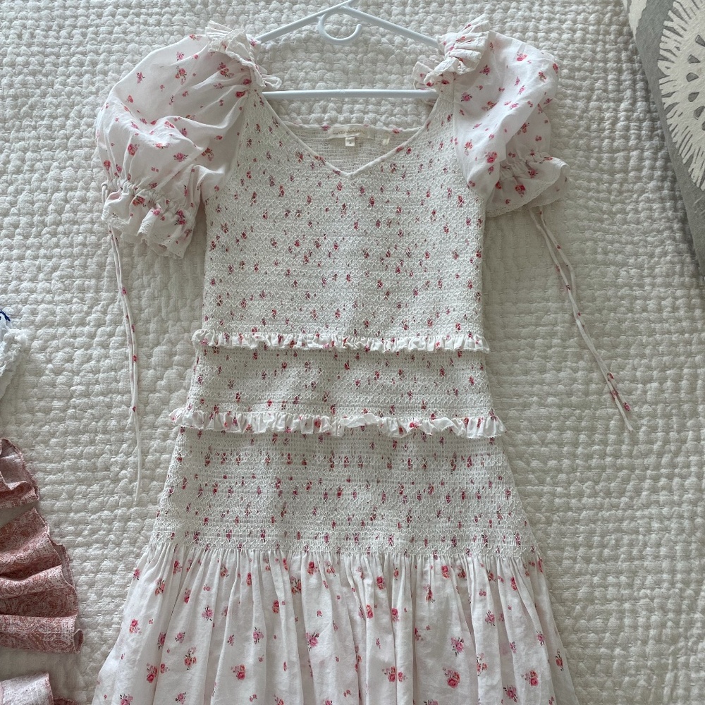 Loveshackfancy Smocked dress like new size S Small